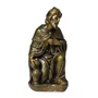Presépio 14 Peças de Mármore com Pintura em Bronze Medidas Diversas