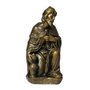 Presépio 14 Peças de Mármore com Pintura em Bronze Medidas Diversas