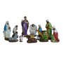 Presépio 14 Peças de Resina Nacional - 19 cm Presépio 14 Peças de Resina Nacional - 19 cm