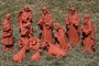 Presépio de 11 Peças em Terracota Resinada - 43 Cm