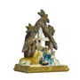 Presépio de Resina Importada Base Bíblia Cabana Areia - 12 cm