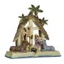 Presépio de Resina Importada Sagrada Família com Burro e Vaca - 16 cm