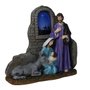 Presépio de Resina Nacional Sagrada Família com Animal Cenário - 49 cm x 49 cm x 20 cm