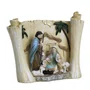 Presépio de Resina Sagrada Família Pergaminho - 14 cm