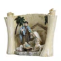 Presépio de Resina Sagrada Família Pergaminho - 14 cm