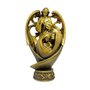 Presépio em Mármore com Pintura em Bronze Estilizado 30cm