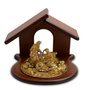 Presépio Figura Dourado Madeira - 7 cm Presépio Figura Dourado Madeira - 7 cm