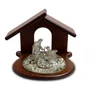 Presépio Figura Prata Madeira - 7 cm