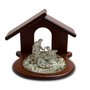 Presépio Figura Prata Madeira - 7 cm