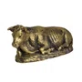 Presépio Importado Tecido Marrom e Dourado 11 Peças - 40 cm