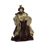Presépio Importado Tecido Marrom e Dourado 11 Peças - 40 cm