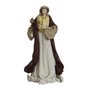 Presépio Importado Tecido Marrom e Dourado 11 Peças - 40 cm