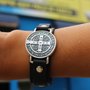 Pulseira de Couro Preto Medalha São Bento - Unissex