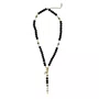 Pulseira Terço Semi Cristal Preto de Nossa Senhora Aparecida 6 mm