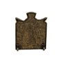 Quadro Cruz São Miguel Arcanjo de Metal Ouro Velho - 7,5 cm