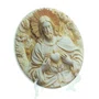 Quadro do Sagrado Coração de Jesus Redondo Parede e Mesa - 20 cm