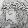 Quadro Face de Cristo em Mármore - 25 cm