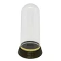 Redoma Acrílico Faixa Dourada - 14 cm