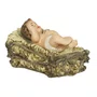 Presépio Importado de Resina Sagrada Família Green 3 Peças - 20 cm