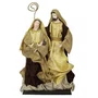 Presépio Importado de Resina Tecido Marrom Dourado - 40 cm Presépio Importado de Resina Tecido Marrom Dourado - 40 cm