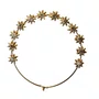Resplendo Dourado com Strass - 8 cm