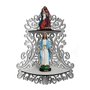 Suporte para Imagem de Canto Arabesco Branco