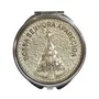 Teca Prata de Nossa Senhora Aparecida - 2 cm x 6 cm