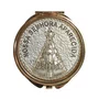 Teca Prata e Dourada de Nossa Senhora Aparecida - 2 cm x 6 cm