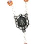 Terço Cristal Irisado Nossa Senhora Aparecida Salmão 6mm