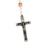 Terço Cristal Irisado Nossa Senhora Aparecida Salmão 6mm