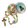 Terço de Nossa Senhora Aparecida Infantil Colorido 8 mm