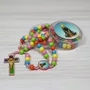 Terço de Nossa Senhora Aparecida Infantil Colorido 8 mm