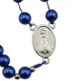 Terço de Nossa Senhora Aparecida Pescoço Conta Azul - 8 mm