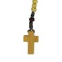 Terço Jesus Misericordioso Madeira Marfim Contas 4 mm