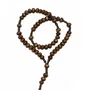 Terço Madeira Crucifixo Ouro Velho 4 mm