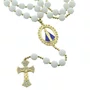 Terço Noiva de Nossa Senhora Aparecida Crespo Branca - 12 mm
