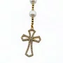 Terço Noiva de Nossa Senhora Aparecida Perola Branca - 12 mm