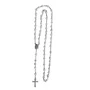 Terço Nossa Senhora Aparecida Botão de Rosa Branco 8 mm