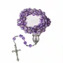 Terço Nossa Senhora Aparecida Contas Roxa - 5 Mm
