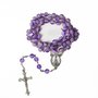 Terço Nossa Senhora Aparecida Contas Roxa - 5 Mm