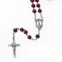 Terço Nossa Senhora Perfumado Madeira Vermelha - 6 mm