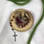 Terço Nossa Senhora Perfumado Madeira Vermelha - 6 mm