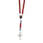Terço de Nossa Senhora Desatadora de Nós Cristal Azul - 10 mm