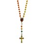 Terço de Nossa Senhora de Guadalupe Multicolor Dourado - 7 mm
