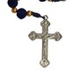 Terço Pescoço de Nossa Senhora Aparecida Contas Camurça Azul 8 Mm