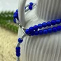 Terço Pulso de Nossa Senhora Aparecida Azul - 4 mm