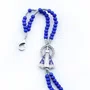 Terço Pulso de Nossa Senhora Aparecida Azul - 4 mm