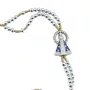 Terço Pulso de Nossa Senhora Aparecida Prata - 6 mm
