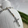 Terço Pulso de Nossa Senhora Aparecida Prata - 6 mm