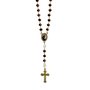 Terço de Santo Antônio Semi Cristal Cobre e Dourado - 8 mm
